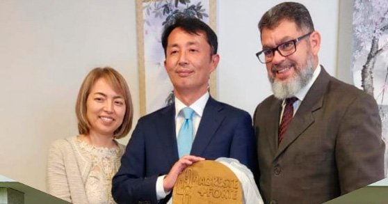 Wendes Oliveira, presidente da Anbej, participa do encontro nacional das associações de ex-bolsitas do governo japonês