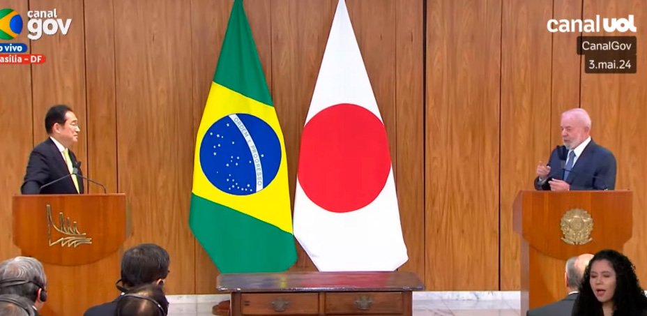 Lula e primeiro-ministro do Japão falam ao vivo e assinam acordos comerciais e ambientais